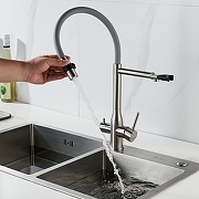 Смеситель для кухни Shevanik S378L цвет Сатин-4