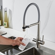 Смеситель для кухни Shevanik S378L цвет Сатин-5