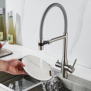 Смеситель для кухни Shevanik S378L цвет Сатин-7