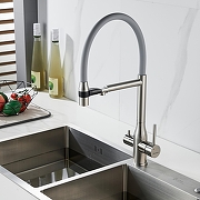 Смеситель для кухни Shevanik S378L цвет Сатин-9