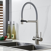 Смеситель для кухни Shevanik S378L цвет Сатин-14