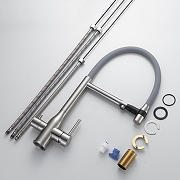 Смеситель для кухни Shevanik S378L цвет Сатин-24