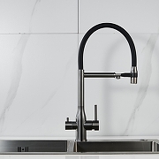 Смеситель для кухни Shevanik S378T цвет Оружейная сталь-1