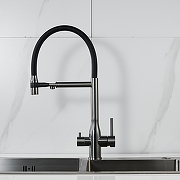 Смеситель для кухни Shevanik S378T цвет Оружейная сталь-2