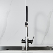 Смеситель для кухни Shevanik S378T цвет Оружейная сталь-3