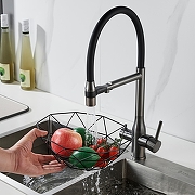 Смеситель для кухни Shevanik S378T цвет Оружейная сталь-8