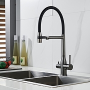 Смеситель для кухни Shevanik S378T цвет Оружейная сталь-16