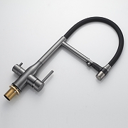 Смеситель для кухни Shevanik S378T цвет Оружейная сталь-17