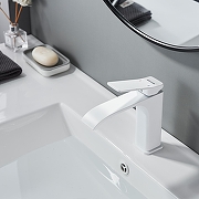 Смеситель для раковины Shevanik S4001C цвет Белый матовый-8