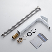 Смеситель для раковины Shevanik S4011C цвет Белый матовый-16