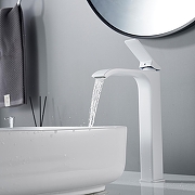 Смеситель для раковины Shevanik S4011C цвет Белый матовый-1