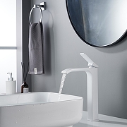 Смеситель для раковины Shevanik S4011C цвет Белый матовый-7