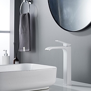 Смеситель для раковины Shevanik S4011C цвет Белый матовый-8