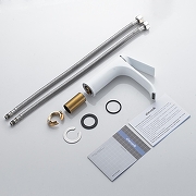 Смеситель для раковины Shevanik S4101C цвет Белый матовый-16