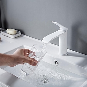 Смеситель для раковины Shevanik S4101C цвет Белый матовый-4