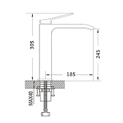 Смеситель для раковины Shevanik S4111C цвет Белый матовый-17