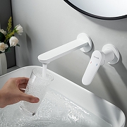 Смеситель для раковины Shevanik S43C S4341C цвет Белый матовый-4