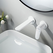 Смеситель для раковины Shevanik S43C S4341C цвет Белый матовый-6