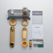 Смеситель для раковины Shevanik S43G S4341G цвет Золотой сатин-16