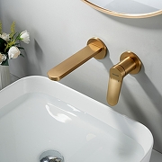 Смеситель для раковины Shevanik S43G S4341G цвет Золотой сатин-4