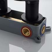 Смеситель для раковины Shevanik S43H S4341H цвет Черный матовый-14