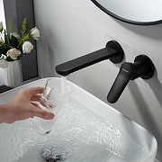 Смеситель для раковины Shevanik S43H S4341H цвет Черный матовый-4