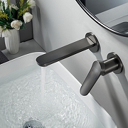 Смеситель для раковины Shevanik S43T S4341T цвет Оружейная сталь-8