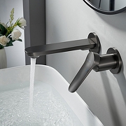 Смеситель для раковины Shevanik S43T S4341T цвет Оружейная сталь-9