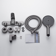 Смеситель для душа Shevanik S4716T цвет Оружейная сталь-18