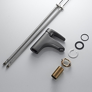 Смеситель для раковины Shevanik S5001T цвет Оружейная сталь-16