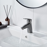 Смеситель для раковины Shevanik S5001T цвет Оружейная сталь-2