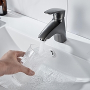 Смеситель для раковины Shevanik S5001T цвет Оружейная сталь-3