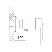 Смеситель для душа Shevanik S5016T цвет Оружейная сталь-19