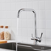 Смеситель для кухни Shevanik S528 цвет Хром-11