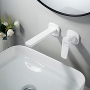 Смеситель для раковины Shevanik S99C S9941C цвет Белый матовый-5