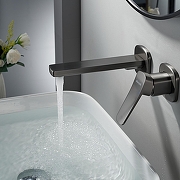 Смеситель для раковины Shevanik S99T S9941T цвет Оружейная сталь-1