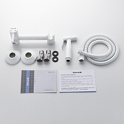 Гигиенический душ со смесителем Shevanik S107C цвет Белый матовый-1