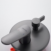 Душевая система Shevanik S43T S4335T цвет Оружейная сталь-2