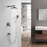 Душевая система Shevanik S43T S4335T цвет Оружейная сталь-22