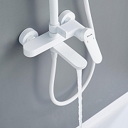 Душевая система Shevanik S43C S4336C цвет Белый матовый-10