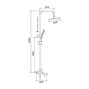 Душевая система Shevanik S43C S4336C цвет Белый матовый-24