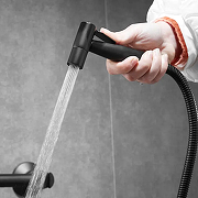 Гигиенический душ со смесителем Shevanik S107H цвет Черный матовый-5