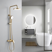 Душевая система Shevanik S43G S4336G цвет Золотой сатин-19