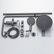 Душевая система Shevanik S43T S4336T цвет Оружейная сталь-1