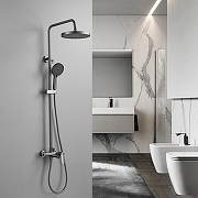 Душевая система Shevanik S43T S4336T цвет Оружейная сталь-23