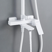 Душевая система Shevanik S4436C цвет Белый матовый-17