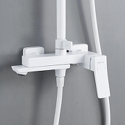 Душевая система Shevanik S4436C цвет Белый матовый-18