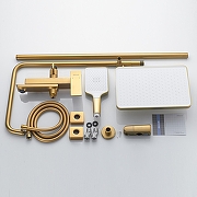 Душевая система Shevanik S4436G цвет Золотой сатин-1