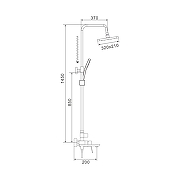 Душевая система Shevanik S4436G цвет Золотой сатин-24