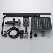 Душевая система Shevanik S4436H цвет Черный матовый-1